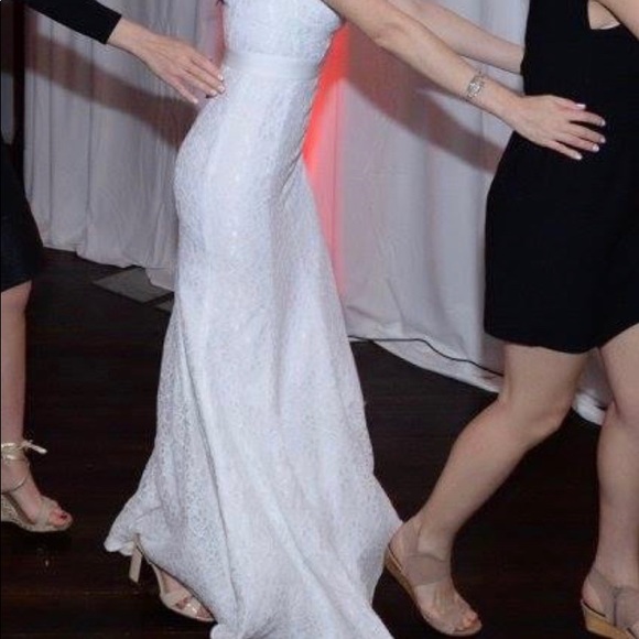 White dress- Worn for wedding - Picture 2 of 12